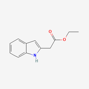 molecular formula C12H13NO2 B1589086 Ethyl 2-(1H-indol-2-yl)acetate CAS No. 33588-64-6