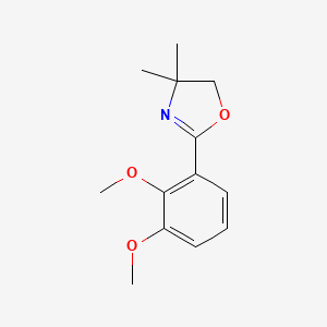 molecular formula C13H17NO3 B1589090 2-(2,3-二甲氧基苯基)-4,4-二甲基-4,5-二氢噁唑 CAS No. 57598-32-0