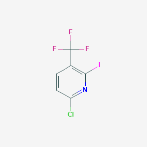 molecular formula C6H2ClF3IN B1589096 6-Chloro-2-iodo-3-(trifluoromethyl)pyridine CAS No. 518057-64-2