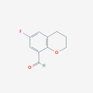 molecular formula C10H9FO2 B1589097 6-Fluorochroman-8-carbaldehyde CAS No. 82060-91-1