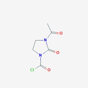 molecular formula C6H7ClN2O3 B1589098 3-Acetyl-1-Chlorocarbonyl-2-Imidazolidone CAS No. 41730-71-6