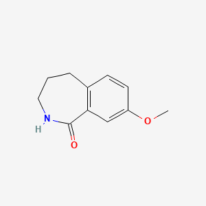 molecular formula C11H13NO2 B1589099 8-Methoxy-2,3,4,5-tetrahydro-benzo[c]azepin-1-one CAS No. 22246-71-5
