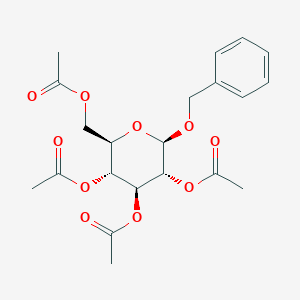molecular formula C21H26O10 B015891 Benzyl 2,3,4,6-Tetra-O-acetyl-beta-D-Glucopyranoside CAS No. 10343-13-2