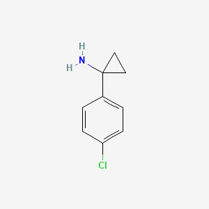 molecular formula C9H10ClN B1589106 1-(4-Chlorophenyl)cyclopropanamine CAS No. 72934-36-2