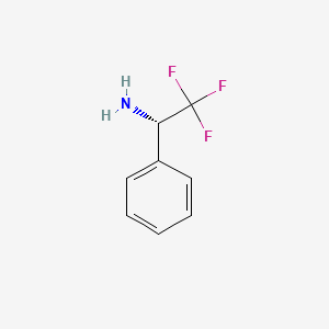 molecular formula C8H8F3N B1589111 (S)-2,2,2-Trifluoro-1-phenylethanamine CAS No. 62197-94-8