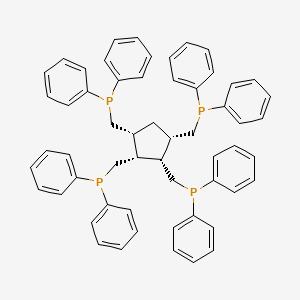 molecular formula C57H54P4 B1589113 cis,cis,cis-1,2,3,4-Tetrakis[(diphenylphosphino)methyl]cyclopentane CAS No. 333380-86-2