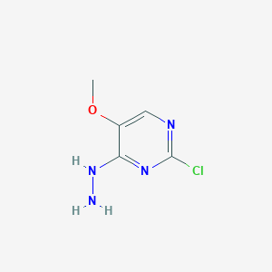 molecular formula C5H7ClN4O B1589114 2-Chloro-4-hydrazinyl-5-methoxypyrimidine CAS No. 98021-95-5