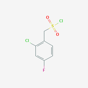 molecular formula C7H5Cl2FO2S B1589119 (2-Chloro-4-fluorophenyl)methanesulfonyl chloride CAS No. 541528-45-4