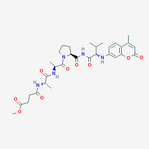 molecular formula C31H41N5O9 B158912 MeOSuc-Ala-Ala-Pro-Val-AMC 