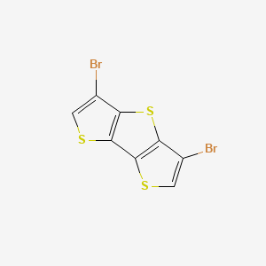 molecular formula C8H2Br2S3 B1589122 3,5-Dibromodithieno[3,2-b:2',3'-d]thiophene CAS No. 502764-54-7