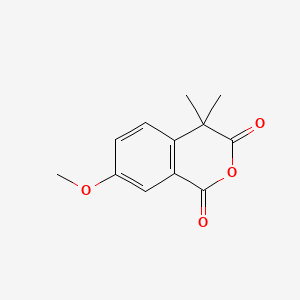 molecular formula C12H12O4 B1589124 4,4-二甲基-7-甲氧基异色满-1,3-二酮 CAS No. 55974-25-9