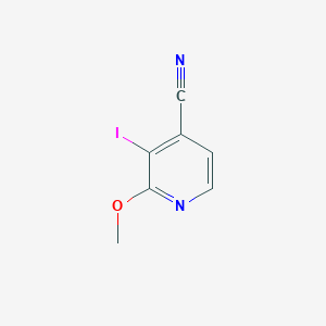 molecular formula C7H5IN2O B1589146 3-碘-2-甲氧基异烟腈 CAS No. 908279-57-2