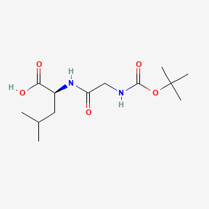 molecular formula C13H24N2O5 B1589148 Boc-Gly-Leu-OH CAS No. 51871-42-2
