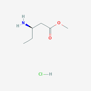 molecular formula C6H14ClNO2 B1589156 (R)-Methyl 3-Aminopentanoate Hydrochloride Salt CAS No. 532435-35-1