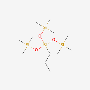 B1589161 1,1,1,5,5,5-Hexamethyl-3-propyl-3-[(trimethylsilyl)oxy]trisiloxane CAS No. 60111-46-8