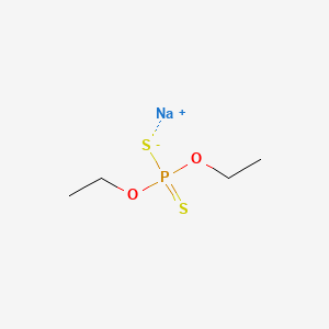 molecular formula C4H10NaO2PS2 B1589162 O,O-二乙基二硫代磷酸钠 CAS No. 3338-24-7