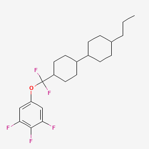 B1589164 5-[Difluoro-[4-(4-propylcyclohexyl)cyclohexyl]methoxy]-1,2,3-trifluorobenzene CAS No. 208338-50-5