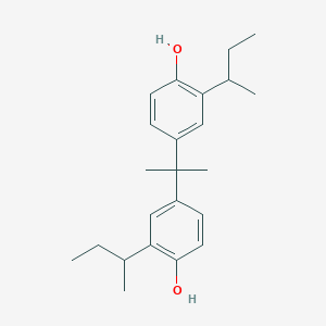 molecular formula C23H32O2 B1589168 2,2-Bis(3-sec-butyl-4-hydroxyphenyl)propane CAS No. 32113-46-5