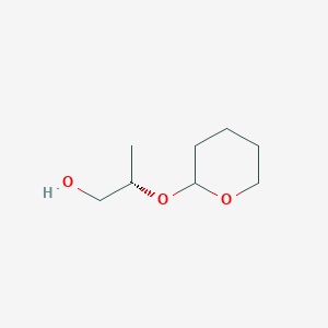 molecular formula C8H16O3 B1589180 (2S)-2-((Tetrahydro-2H-pyran-2-yl)oxy)propan-1-ol CAS No. 76946-21-9