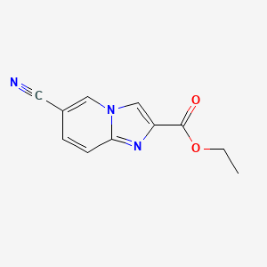 molecular formula C11H9N3O2 B1589187 Ethyl 6-Cyanoimidazo[1,2-a]pyridine-2-carboxylate CAS No. 214958-33-5