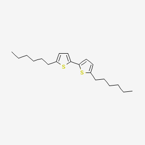 molecular formula C20H30S2 B1589189 5,5'-Dihexyl-2,2'-bithiophene CAS No. 211737-46-1