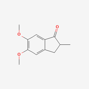 molecular formula C12H14O3 B1589227 5,6-Dimethoxy-2-methyl-2,3-dihydro-1H-inden-1-one CAS No. 4191-17-7