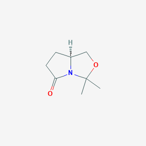 molecular formula C8H13NO2 B1589229 (S)-3,3-Dimethyltetrahydropyrrolo[1,2-c]oxazol-5(3H)-one CAS No. 99208-71-6