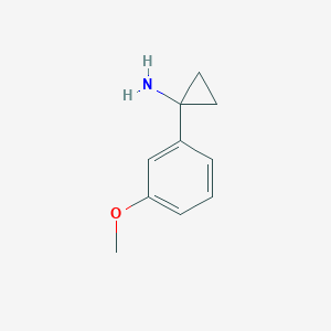 molecular formula C10H13NO B1589251 1-(3-Methoxyphenyl)cyclopropan-1-amine CAS No. 604799-95-3