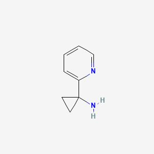 molecular formula C8H10N2 B1589259 1-(Pyridin-2-yl)cyclopropanamine CAS No. 503417-37-6
