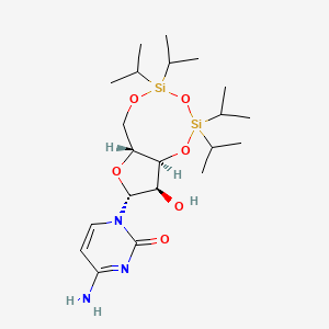 molecular formula C21H39N3O6Si2 B1589270 (+)-3',5'-o-(1,1,3,3-Tetraisopropyl-1,3-disiloxanediyl)cytidine CAS No. 69304-42-3