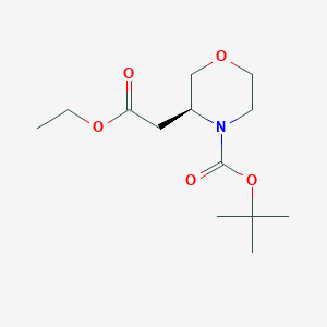 (S)-tert-Butyl 3-(2-ethoxy-2-oxoethyl)morpholine-4-carboxylate