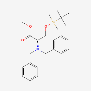 N,N-Dibenzyl-O-(t-butyldimethylsilyl)-L-serine methyl ester