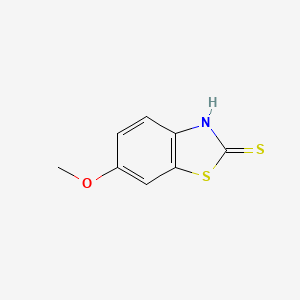molecular formula C8H7NOS2 B1589282 6-Methoxybenzo[d]thiazole-2(3H)-thione CAS No. 2182-73-2