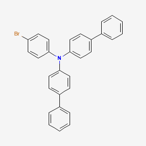 molecular formula C30H22BrN B1589286 N,N-Bis(4-biphenylyl)-N-(4-bromophenyl)amine CAS No. 499128-71-1