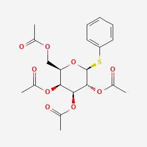 molecular formula C20H24O9S B1589294 Phenyl 2,3,4,6-Tetra-O-acetyl-1-thio-beta-D-galactopyranoside CAS No. 24404-53-3