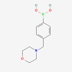 molecular formula C11H16BNO3 B1589304 4-(Morpholinomethyl)phenylboronic acid CAS No. 279262-23-6