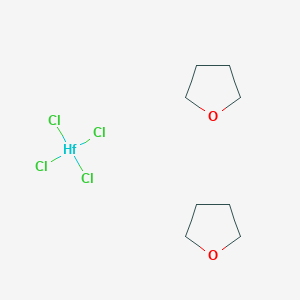 molecular formula C8H16Cl4HfO2 B1589332 Oxolane;tetrachlorohafnium CAS No. 21959-05-7