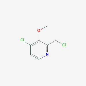 molecular formula C7H7Cl2NO B1589333 4-Chloro-2-(chloromethyl)-3-methoxypyridine CAS No. 409098-85-7
