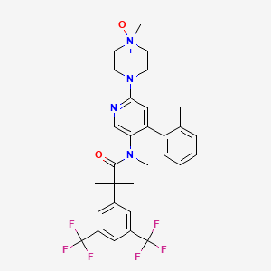 molecular formula C30H32F6N4O2 B1589337 Netupitant N-Oxide CAS No. 910808-11-6