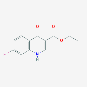 molecular formula C12H10FNO3 B1589355 Ethyl 7-fluoro-4-oxo-1,4-dihydroquinoline-3-carboxylate CAS No. 26892-97-7