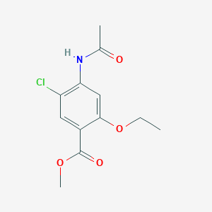 molecular formula C12H14ClNO4 B1589356 Methyl 4-acetamido-5-chloro-2-ethoxybenzoate CAS No. 4235-43-2
