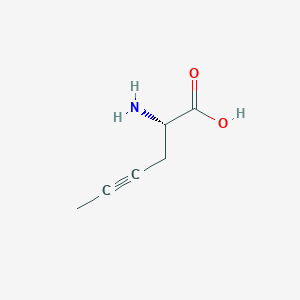 molecular formula C6H9NO2 B1589358 (S)-2-Aminohex-4-ynoic acid CAS No. 29834-76-2