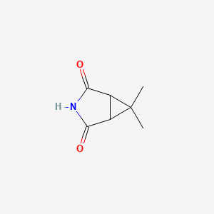 molecular formula C7H9NO2 B1589363 6,6-Dimethyl-3-azabicyclo[3.1.0]hexane-2,4-dione CAS No. 194421-56-2