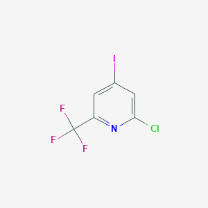 molecular formula C6H2ClF3IN B1589367 2-Chloro-4-iodo-6-(trifluoromethyl)pyridine CAS No. 205444-22-0