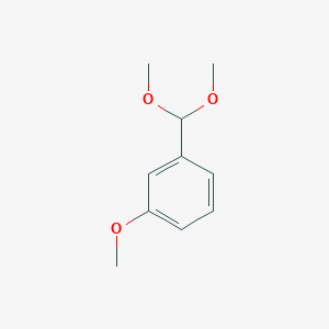 molecular formula C10H14O3 B1589368 Benzene, 1-(dimethoxymethyl)-3-methoxy- CAS No. 59276-28-7