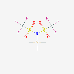 molecular formula C5H9F6NO4S2Si B1589377 N-(Trimethylsilyl)bis(trifluoromethanesulfonyl)imide CAS No. 82113-66-4