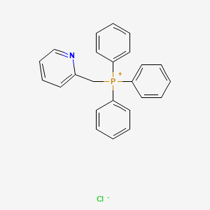 molecular formula C24H21ClNP B1589382 Phosphonium, triphenyl(2-pyridinylmethyl)-, chloride CAS No. 38700-15-1