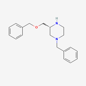 molecular formula C19H24N2O B1589395 (R)-N4-Benzyl-2-(benzyloxymethyl)piperazine CAS No. 255723-98-9