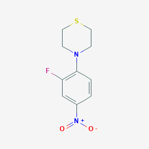 molecular formula C10H11FN2O2S B1589396 4-(2-氟-4-硝基苯基)硫代吗啉 CAS No. 168828-70-4