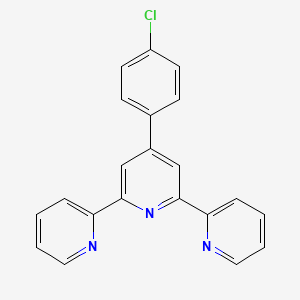 molecular formula C21H14ClN3 B1589399 4'-(4-Chlorophenyl)-2,2':6',2''-terpyridine CAS No. 89972-75-8